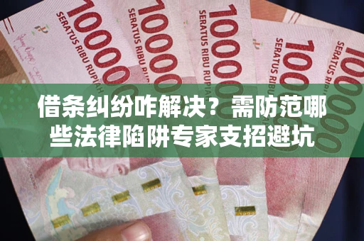 济南借条纠纷咋解决？需防范哪些法律陷阱专家支招避坑