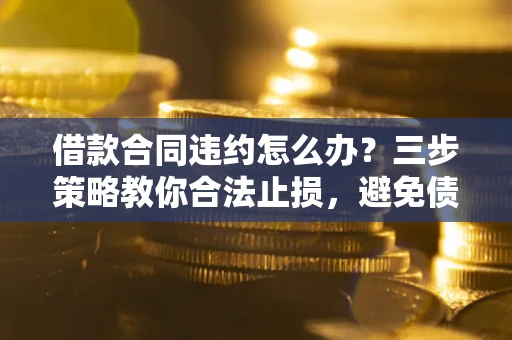 济南借款合同违约怎么办？三步策略教你合法止损，避免债务危机升级