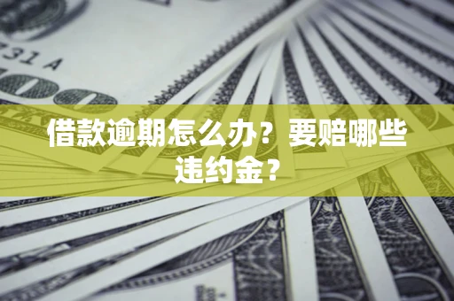 济南借款逾期怎么办？要赔哪些违约金？
